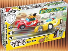 Micro Scalextric My First Looney Tunes Bugs Bunny vs Daffy Duck Battery Powered