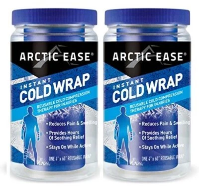 PACK de 2 envolturas frías instantáneas Arctic Ease terapia de compresión dolor hinchazón reutilizables Foto 1 de 3