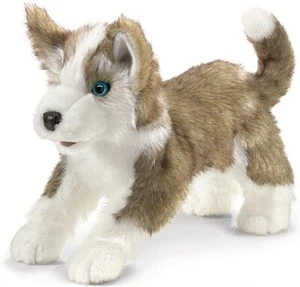 Folkmanis Wolf Pup Hand Puppet - Picture 1 of 4