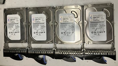 Lot Of 4 IBM 1TB 7.2K 6G 3.5” SAS 42D0778 42D0777 42D0781 HD w/ Caddy 42R4131 - Image 1 of 4