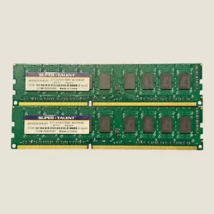 Super Talent W1333EB4GH 8GB (4GBx2) DDR3-1333 PC3-10600 ECC Server Memory Module - Picture 1 of 1