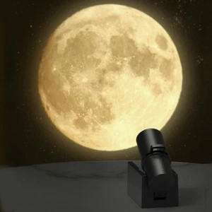 LED USB Night Light Moon Projector Atmosphere Lamp Planet Projection Background - Picture 1 of 7