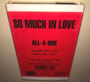 All-4-One hit single cassette tape So Much In Love 2 trackpromo acapella mix - Picture 1 of 5