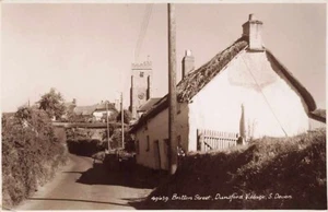 Early DUNSFORD Village Britton Street Exeter Devon Photo Postcard - Picture 1 of 1