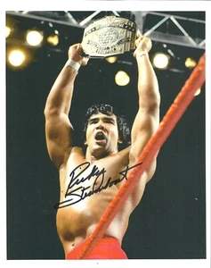 m814 Ricky the Dragon Steamboat signed Historic wrestling photo /COA - Picture 1 of 4