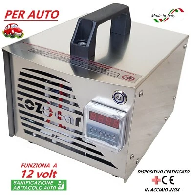 GENERATORE DI OZONO PER AUTO PORTATILE 10000 mg/h PROFESSIONALE - Immagine 1 di 3