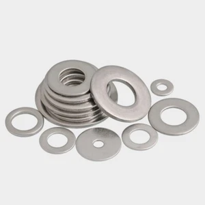 A2 Stainless Steel Flat Washers Penny Repair Washers M1.6M2M3M4M5M6M8M10M12-M30 - Picture 1 of 6