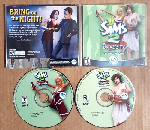 The Sims 2 Universuty Expansion Pack 2-Disc (PC 2006) W/Jewel Case ...