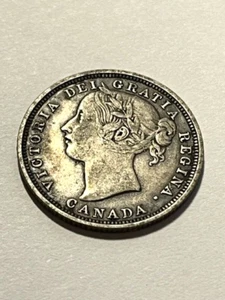 1858 Canada 20 Cents Silver F++ #11309 - Picture 1 of 2