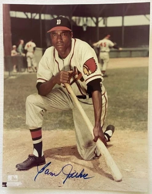 Sam Jethroe (d. 2001) Signed Autographed Glossy 8x10 Photo Boston Braves - Image 1 of 1