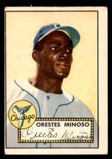 1952 Topps Orestes Minnie Minoso Rookie RC #195 GD HOF Baseball Card