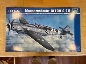 Trumpeter 1/24 Messerschmitt Bf109 G-10 Airplane Model Kit 00409 Sealed Bags - Picture 1 of 5