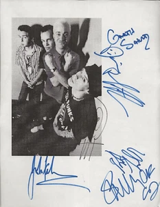 Goldfinger Band REAL SIGNED 8.5x11" Paper Photo #2 COA Autographed Feldmann +3 - Picture 1 of 3