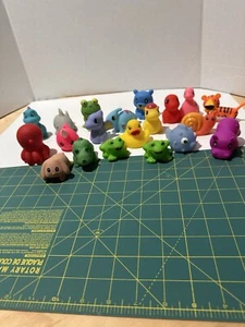 20 Rubber Squeeze Toys Collection Animals 2”-3” - Picture 1 of 5