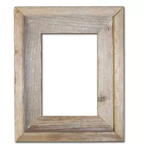 5x7-2" Wide Signature Reclaimed Rustic Barn Wood Open Frame (No Glass or Back) - Picture 1 of 1