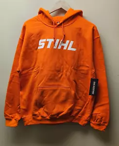 STIHL Logo Orange Kapuzen Hoodie Sweatshirt - M, L, XL & 2X Größen - Bild 1 von 4