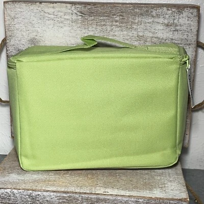 De Colección Gerber Enfriador Aislado Biberón de Comida Bolsa con Cremallera Sólido VERDE 9x3.5" NUEVO Foto 1 de 4