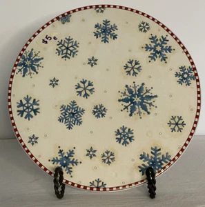 Sakura Debbie Mumm Snowflakes Round Trivet - Picture 1 of 3