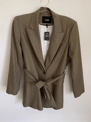 MAJE Women's Green Wool-blend Suit Blazer Size XL NWT - Image 1 of 4