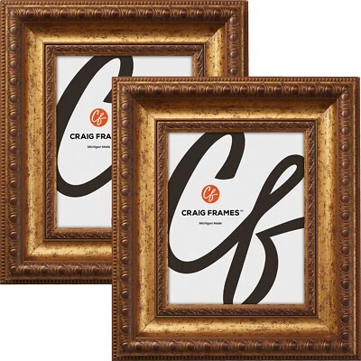 Arqadia Gothic,3.12 英寸老年金色相框,常见尺寸 4x5 - 21x28,2 件装 — 第 1/4 张图片