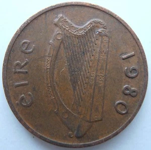 IRELAND 1980 PENNY 1p - Picture 1 of 2