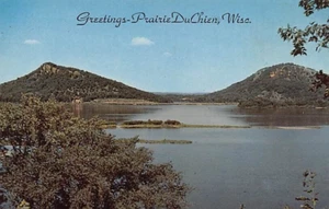 Postcard WI: Greetings - Prairie Du Chien, Wisconsin, 1950's, Unposted - Bild 1 von 2