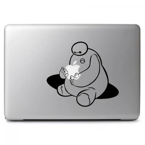 Baymax Hugging Apple Big Hero 6 Vinyl Decal Sticker for Macbook Air/Pro Laptop - Image 1 of 1