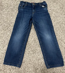 MAYORAL Girls 9 Straight Leg Denim Blue Jeans Medium Wash Distressing - Picture 1 of 7