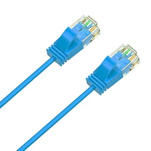 Cruxtec Ultra-Thin CAT6A U/UTP Ethernet Cable Blue 2m (RF6A-020-BL) - Picture 1 of 1