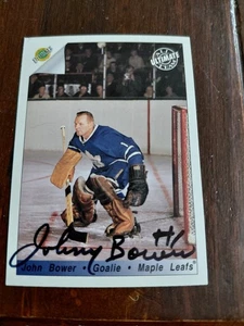 Johnny Bower Signed Hockey Card  - Bild 1 von 3