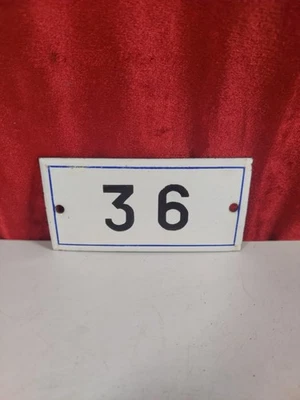Vintage French Enamel Door Number "36" - Image 1 of 2