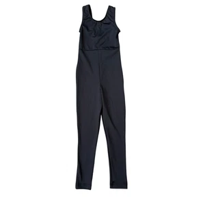 GK elite girls dancewear black full length unitard size XS NWT - Picture 1 of 4