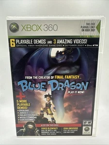 Disco de demostración oficial de la revista Xbox octubre de 2007 #75 Blue Dragon Overlord en caja original funciona - Imagen 1 de 3
