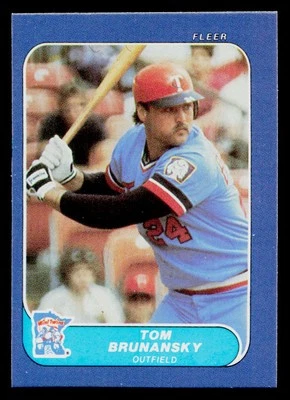 1986 Fleer Classic Miniatures Tom Brunansky #83 Minnesota Twins - Image 1 of 2