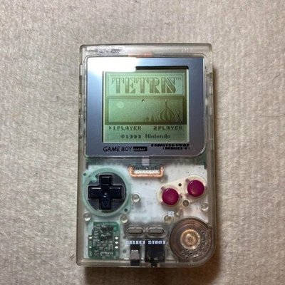 Nintendo Gameboy Game Boy Pocket Clear Skeleton Famitsu Limited Working MGB-001 - Image 1 of 4