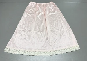 De colección Nuevo Ropa Encubierta Medio Deslizamiento Rosa/Pasteles 100% Nylon Encaje Pequeño - Imagen 1 de 8