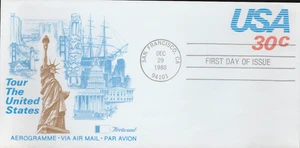 Aerograma del primer día 1982 - Scott # UC53 - Fleetwood Cachet - Imagen 1 de 1