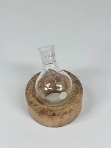 Kontes Bantam-Ware Vetro 50 ml, 14/20 Giunto Pesante Parete Fondo Tondo Fiaschetta - Foto 1 di 3