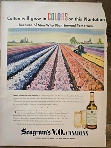 1946 Seagram's V.O. Canadian Whisky Men plan beyond tomorrow Plantation ad - Picture 1 of 1