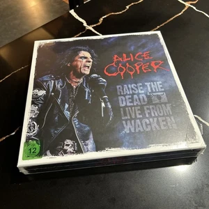Alice Cooper Raise The Dead Live From Wacken Box Set 3LP Red/White Splatter - Picture 1 of 5