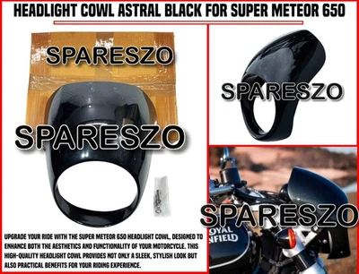 FARO CAPUCHA ASTRAL NEGRO APTO PARA ROYAL ENFIELD SUPER METEOR 650 Foto 1 de 4