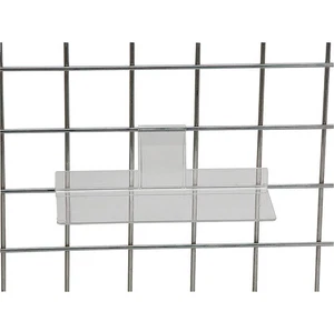 SSWBasics Clear Acrylic Shelf for Wire Grid Accessories, 4 x 10 inch, Set of 2 - Picture 1 of 1