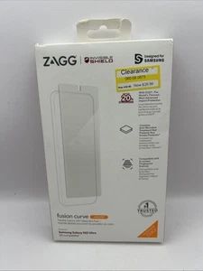 Samsung Galaxy S22 ULTRA ZAGG Invisible Shield Fusion CURVE  W/D30 NEW In BOX - Picture 1 of 2
