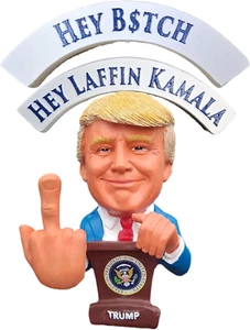 Muñeca Donald Trump - Este Bobblehead Trump tiene un dedo medio bobbling en lugar de - Imagen 1 de 12