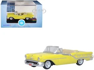 1957 OLDSMOBILE 88 CONVERTIBLE CORONADO YELLOW 1/87 (HO) BY OXFORD 87OC57001 - Picture 1 of 4
