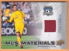 2012 Upper Deck MLS Throwback Materials #JC Joe Cannon Jersey - Flat S/H
