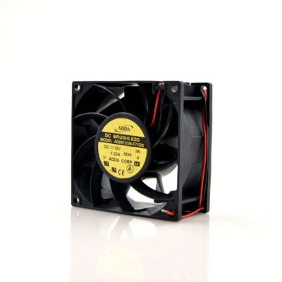 1pc 2-wire Cooling Fan AD0812UB-F71DS 12V 1.20A 8038 8CM  - Image 1 of 4