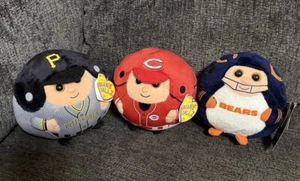 Lot Of 3 Ty Beanie Ballz Official Reds/Pirates/ Bears 5” Plush - Picture 1 of 9