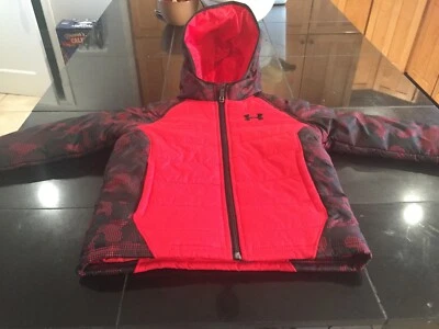 BOYS Under Armour COLDGEAR STORM  jacket SIZE 4 BLACK/RED  NWT - Image 1 of 4
