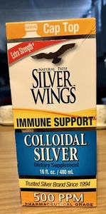 Natural Path Silver Wings Colloidal Silver 500 ppm Immune Support 16floz 480ml - Picture 1 of 4